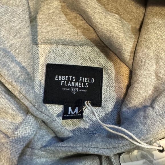 Ebbets Field Flannels Cleveland Buckeyes French Terry Script Hooded Sweatshirt M - Picture 4 of 5